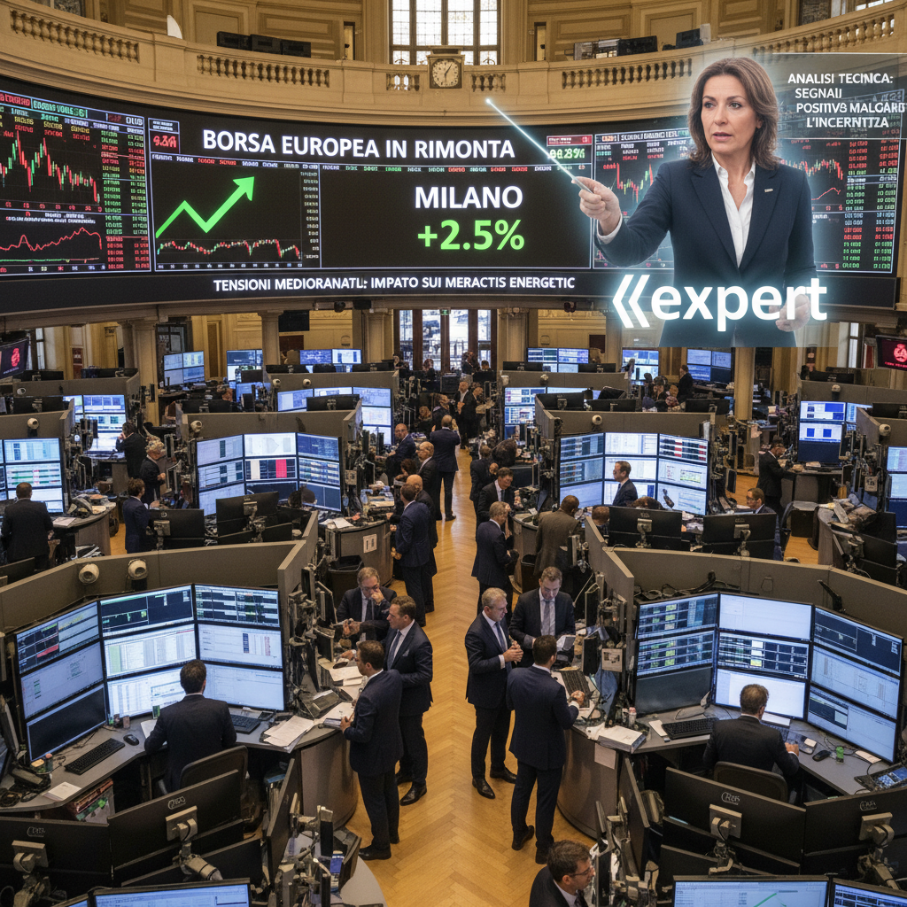 Borsa europea in rimonta: tensioni mediorientali e slancio a Milano