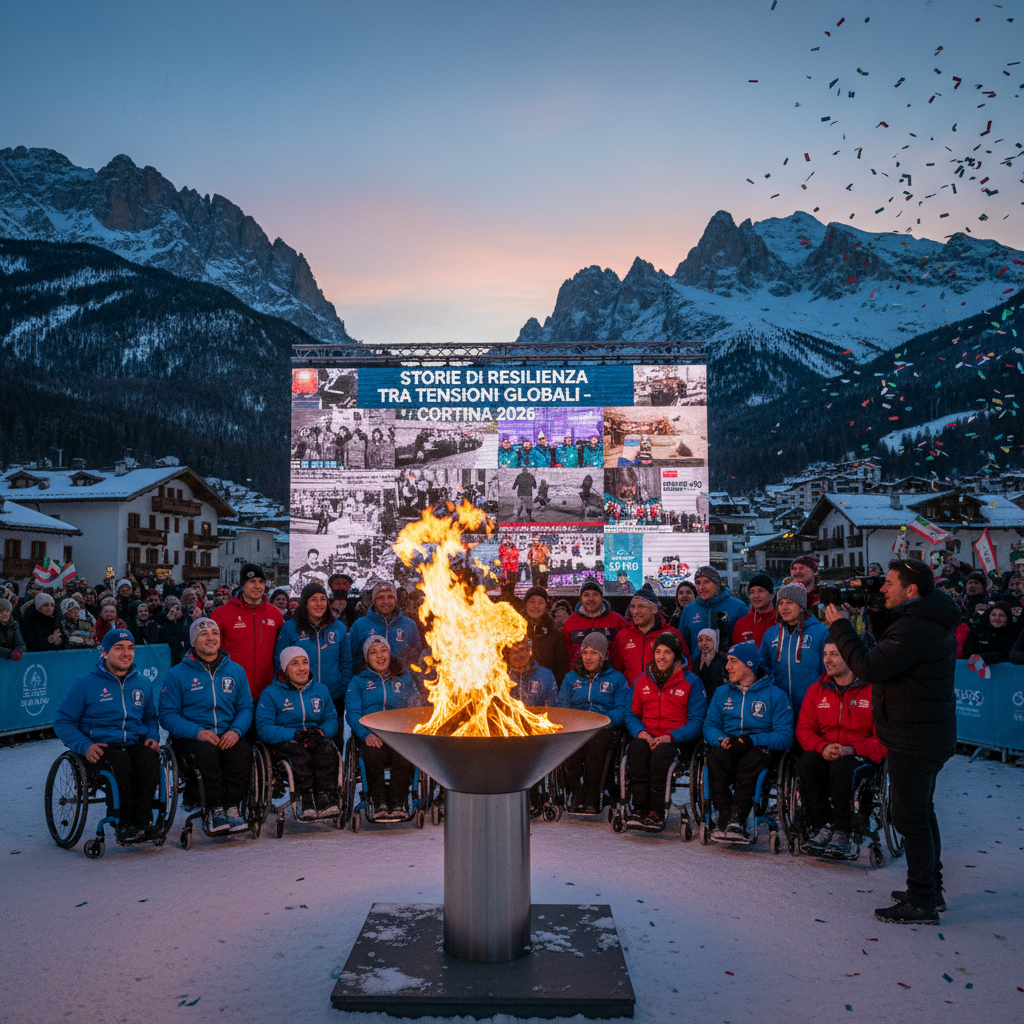 La fiamma paralimpica illumina Cortina: storie di resilienza tra tensioni globali