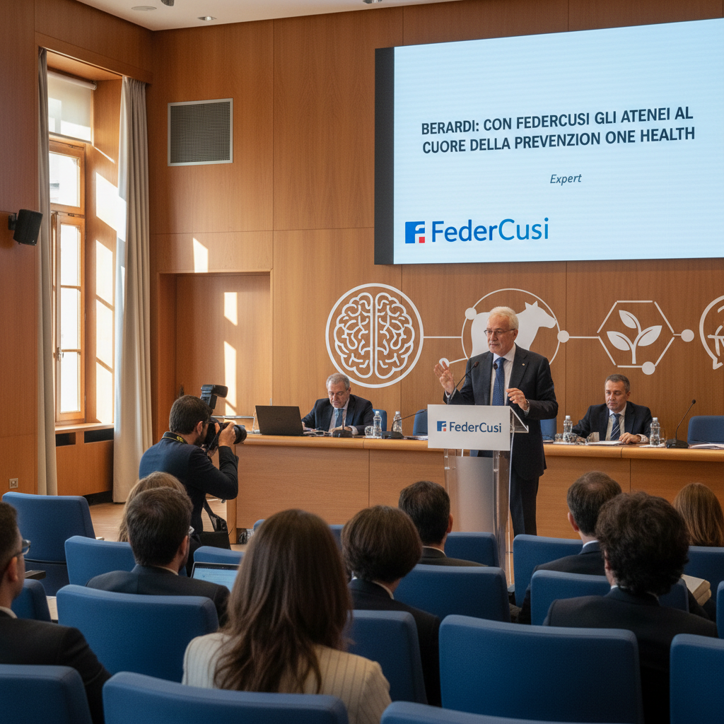 Berardi: con FederCusi gli atenei al cuore della prevenzione One Health