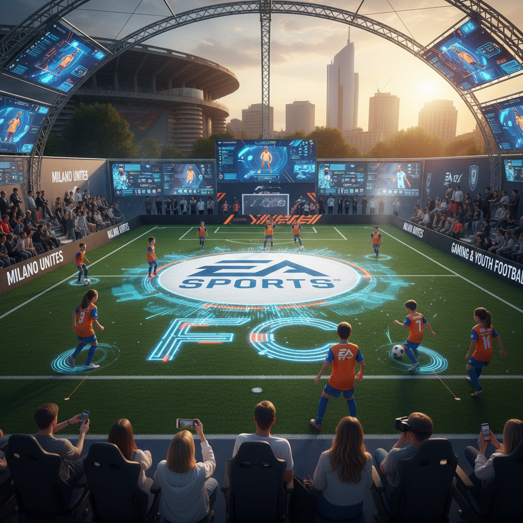 EA Sports FC trasforma Milano: il campo che unisce gaming e calcio giovanile