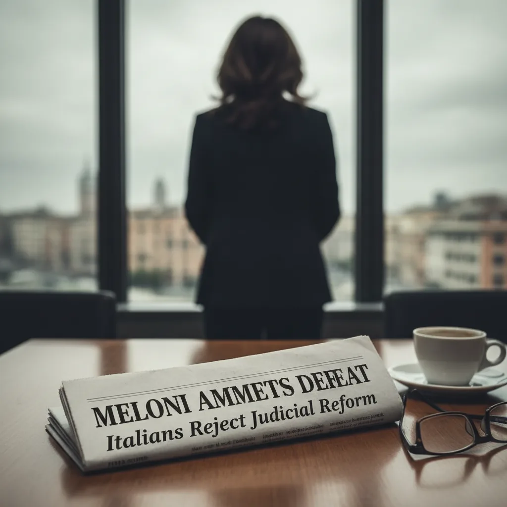 Meloni ammette la sconfitta: gli italiani dicono no alla riforma giudiziaria