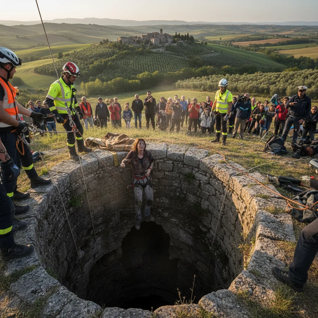 Miracolo a Monte Stallonara: donna si salva da un pozzo a 15 metri di profondità