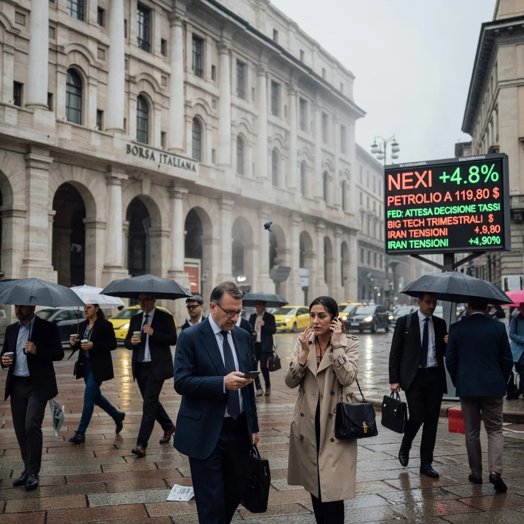 Borsa europea in attesa della Fed e delle big tech: Nexi vola a Milano