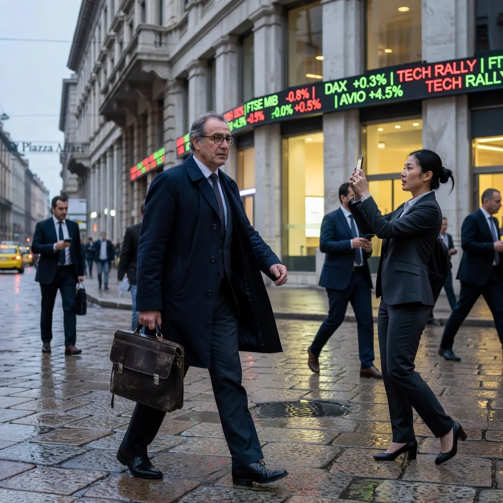 Borse europee in ordine sparso: il petrolio frena, ma il tech accelera