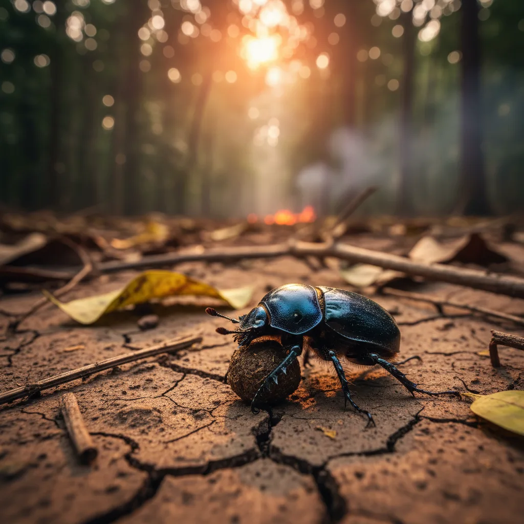 Il riscaldamento globale mette a rischio gli scarabei stercorari, custodi vitali delle foreste amazzoniche