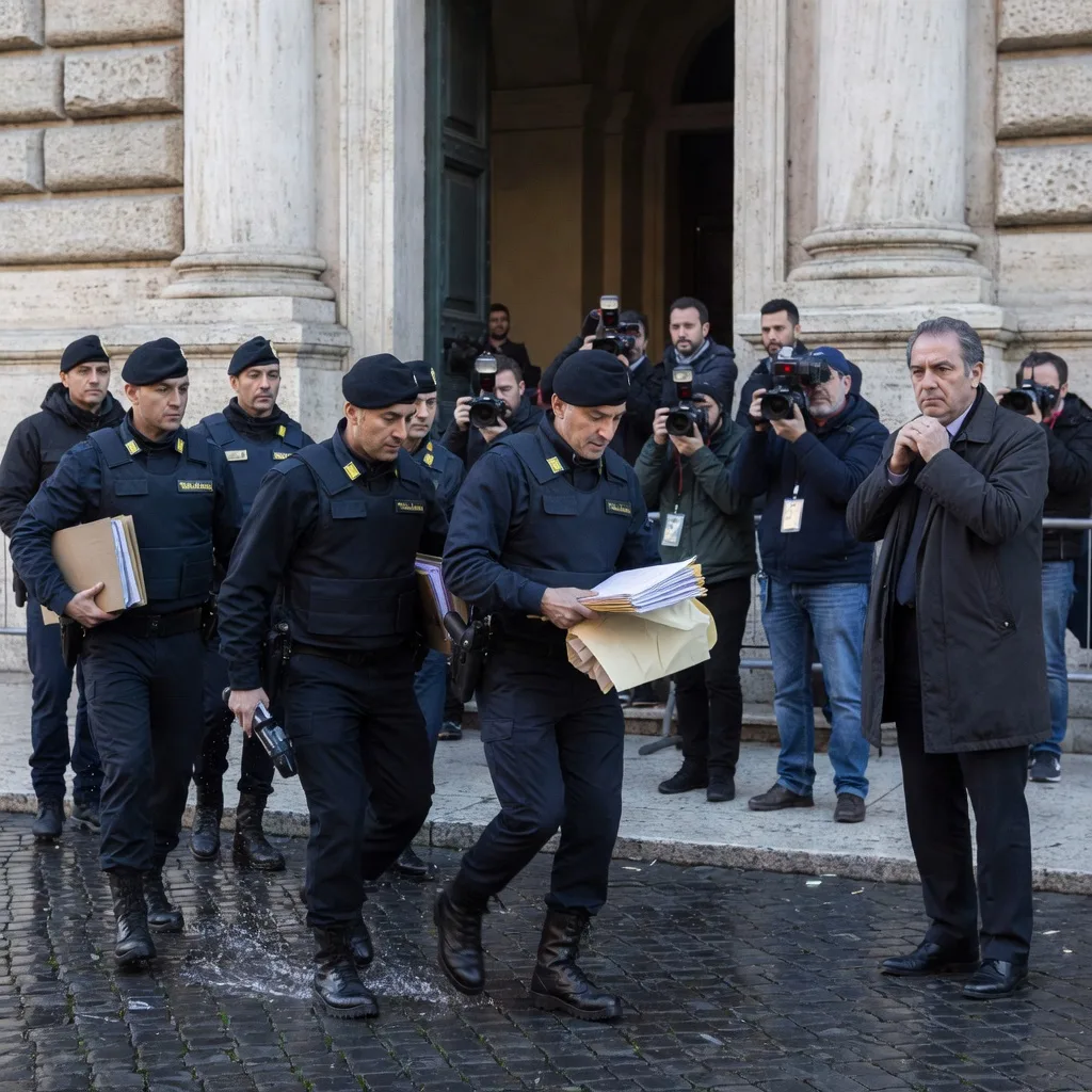 La squadrata ombra di Fiore: perquisizioni e il velo squarciato sul dossieraggio