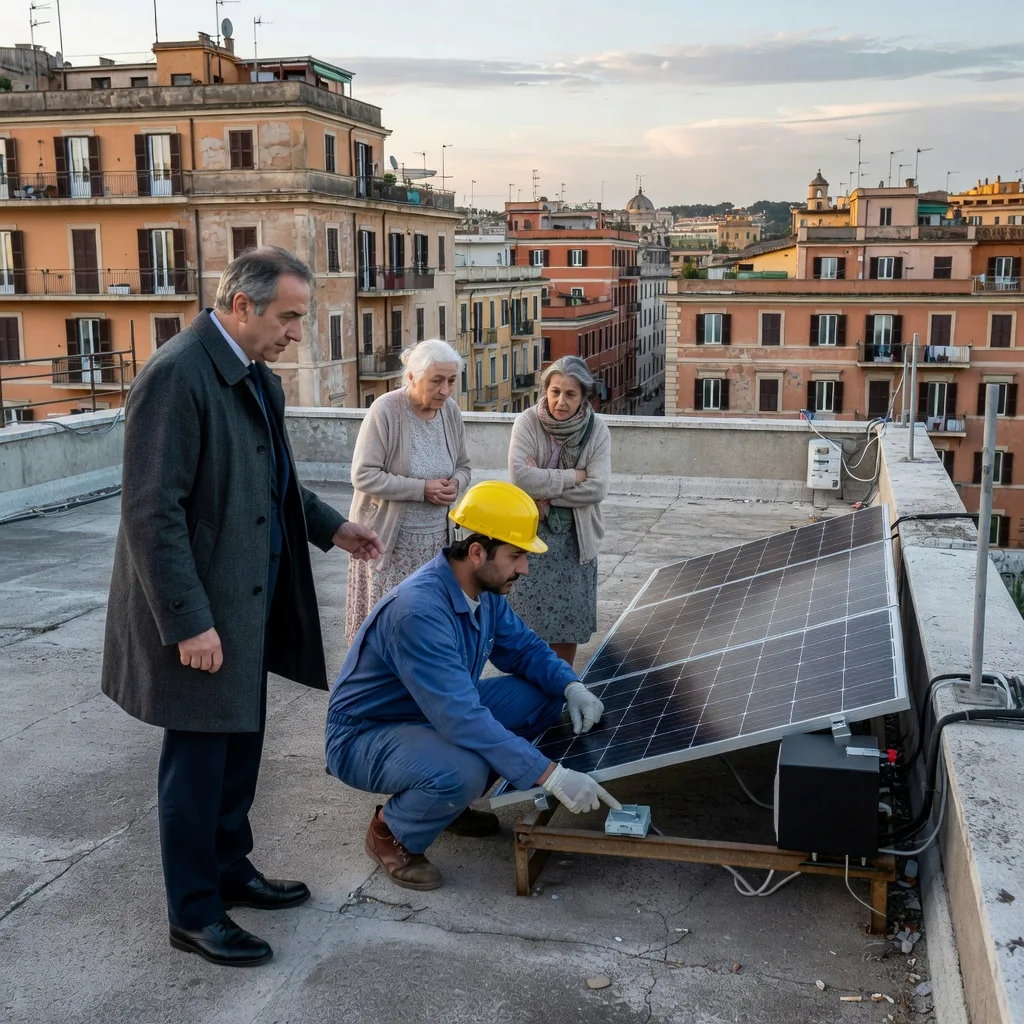 Roma scommette sul fotovoltaico per l’edilizia popolare