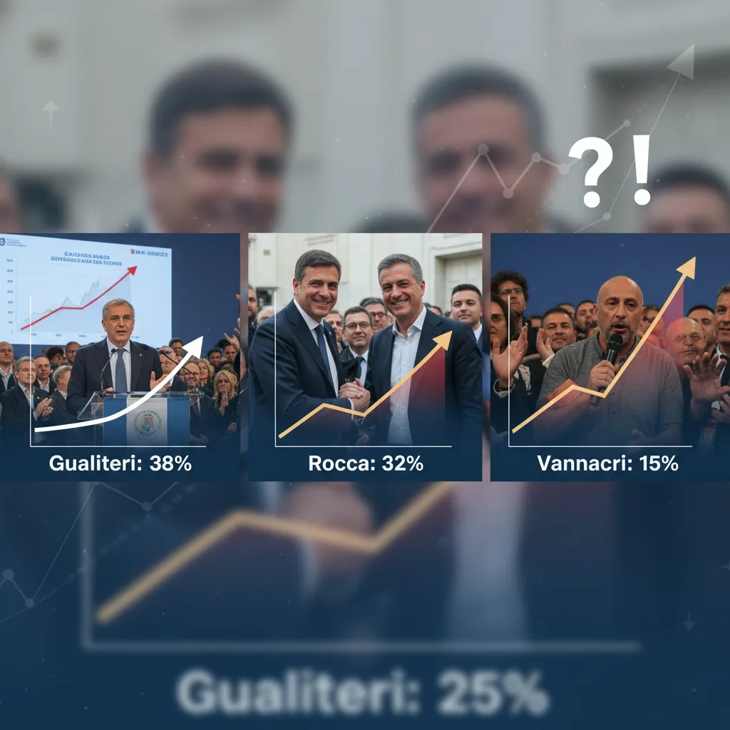 Sondaggi politici: Gualtieri e Rocca confermano il primato, Vannacci sorprende ma non basta