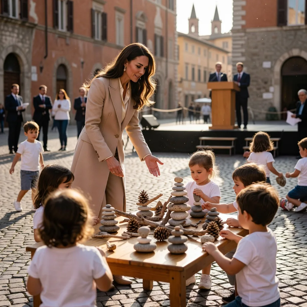Il ritorno di Kate Middleton in Italia: una missione dedicata all’educazione della prima infanzia