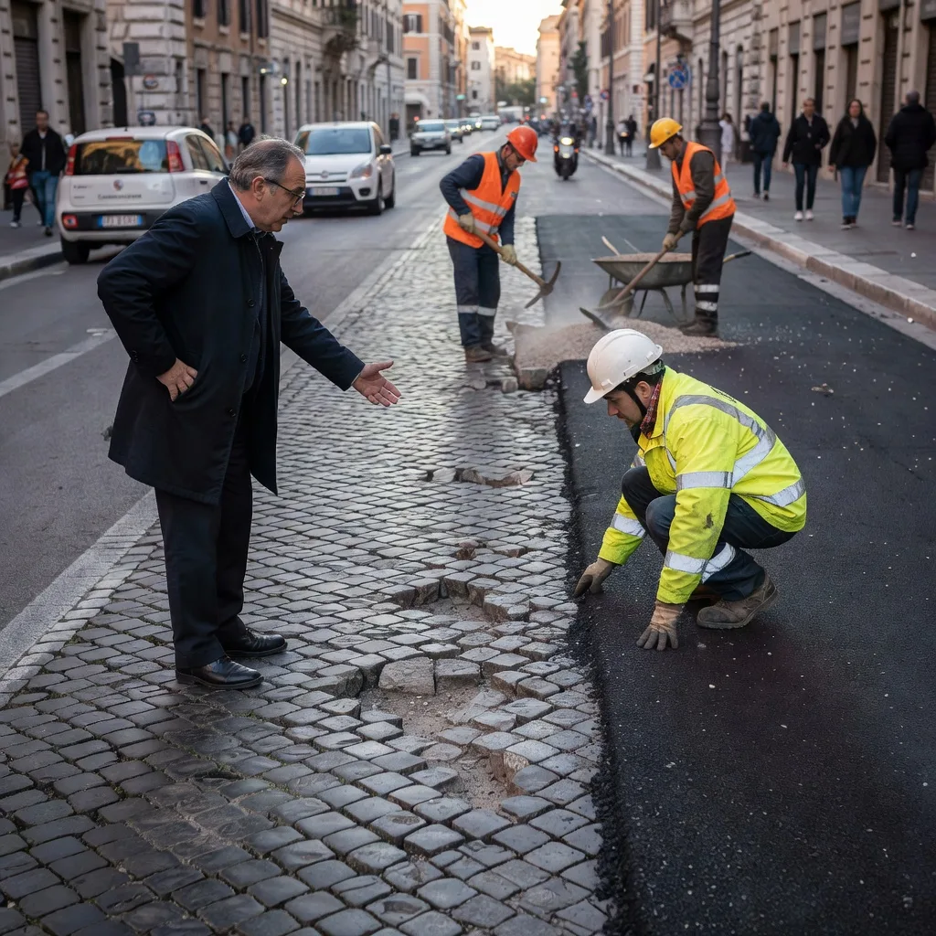Sampietrini vs. asfalto: quando la tradizione incontra la realtà urbana