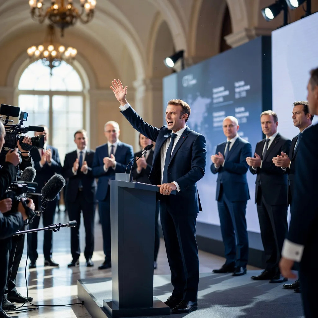 Macron esulta al g7: convergenza storica su ucraina e sanzioni contro mosca