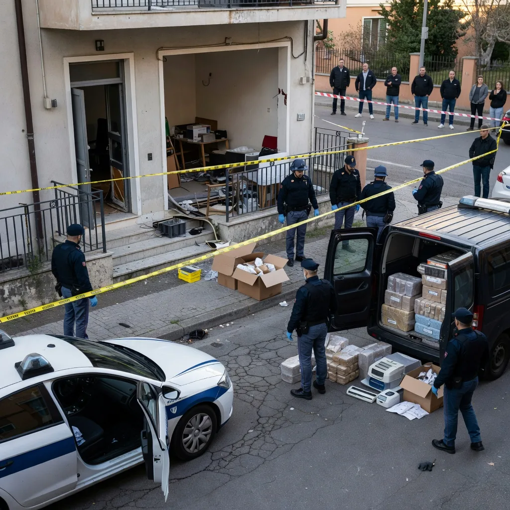 Padre e figlio arrestati per un deposito di droga in casa